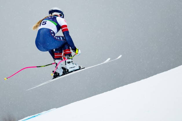 OLYMPICS - Winter Olympic Games, Olympische Spiele, Olympia, OS Milano Cortina 2026 CORTINA D AMPEZZO,ITALY,07.FEB.26 - OLYMPICS, ALPINE SKIING - Winter Olympic Games Milano Cortina 2026, preview, downhill training, women. Image shows Lindsey Vonn (USA).  GEPAxpictures xMaticxKlansek