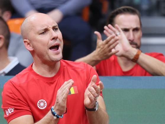 Belgian captain Steve Darcis pictured during a tennis match between Bulgarian Radulov and Belgian Blockx, during the qualifier of the Davis Cup on Saturday 07 February 2026, in Plovdiv, Bulgaria. Belgium will compete this weekend in the Davis Cup qualifiers against Bulgaria. BENOITxDOPPAGNE  x161759201x