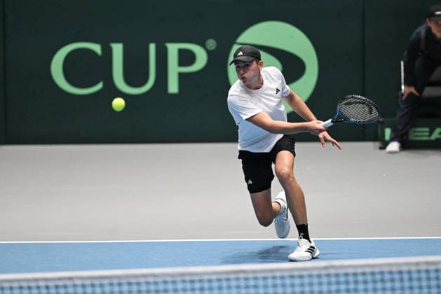 2026 Davis Cup Qualifiers , Düsseldorf Germany Germany vs Peru Day 2 Match 3 4 Match Justin Engel GER vs Gonzalo Bueno PER