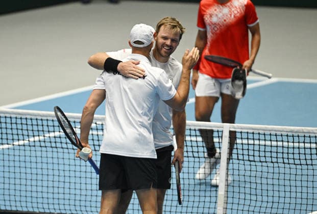 2026 Davis Cup Qualifiers , Düsseldorf Germany Germany vs Peru Day 2 Match 3 3 Match Kevin Krawietz GER Tim Puetz GER vs Ignacio Buse PER Arklon Huertas del Pino PER