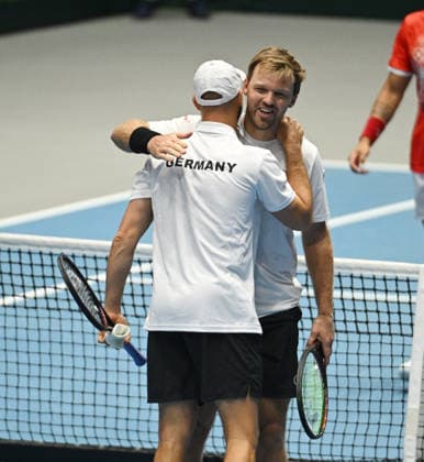 2026 Davis Cup Qualifiers , Düsseldorf Germany Germany vs Peru Day 2 Match 3 3 Match Kevin Krawietz GER Tim Puetz GER vs Ignacio Buse PER Arklon Huertas del Pino PER