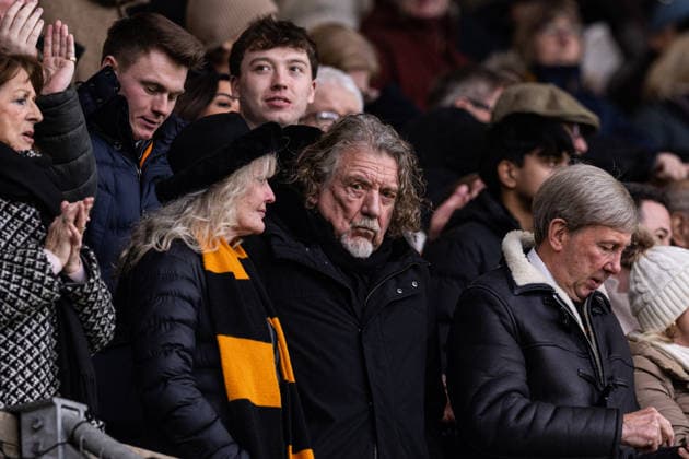 7th February 2026; Molineux Stadium, Wolverhampton, West Midlands, England; Premier League Football, Wolverhampton Wanderers versus Chelsea; Wolverhampton Wanderers Vice Chairman and lead singer of Led Zeppelin Robert Plant  GodfreyxPitt