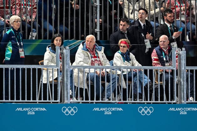 Milano Cortina 2026, speed skating, King Harald V of Norway as a spectator