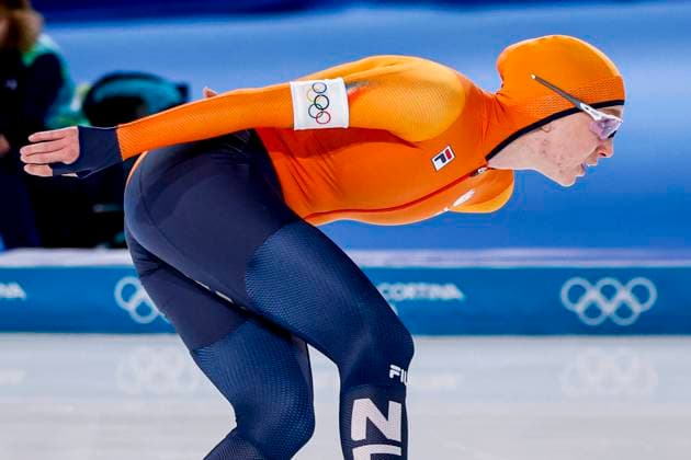 Merel Conijn of the Netherlands Women 3000m, Milano Cortina 2026 Winter Olympics: Day 1, Speed skating, Eisschnelllauf - Milano Cortina 2026 Winter Olympics: Day 1, Milano Speed Skating Stadium, February 7, 2026, Milan, Italy.
