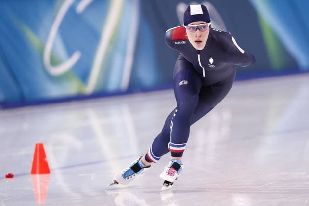 MILAN , 07-02-2026 , Milano Speed skating, Eisschnelllauf Stadium , season 2025 2026 , Olympic Winter games, Winterspiele,Spiele, Summer games 2026 - Speed Skating 3000m ladies, Picture shows Violette Braun Olympic Winter Games 2026 - Speed Skating 3000m ladies  x201367556x Copyright: