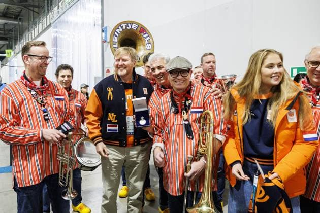 Milano Cortina 2026, speed skating, King Willem-Alexander and family on site