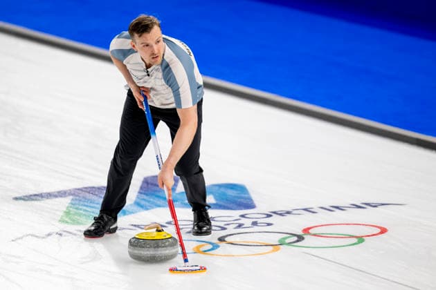 260207 Magnus Nedregotten of Norway compete in a round robin mixed doubles curling match between Norway and Estonia during day 1 of the 2026 Winter Olympics on February 7, 2026 in Cortina. Photo: Jon Olav Nesvold BILDBYRAN COP 217 JE0110 curling Olympic Games, Olympische Spiele, Olympia, OS olympics winter olympics os ol olympiska spel vinter-os olympiske leker milano cortina 2026 milan cortina 2026 milano cortina 2026 olympic games milano cortina 2026 winter olympic games milano cortina-os milano cortina-ol vinter-ol 1 bbeng *** 260207 Magnus Nedregotten of Norway compete in a round robin mixed doubles curling match between Norway and Estonia during day 1 of the 2026 Winter Olympics on February 7, 2026 in Cortina Photo Jon Olav Nesvold BILDBYRAN COP 217 JE0110 curling olympic games olympics winter olympics os ol olympiska spel vinter os olympiske leker milano cortina 2026 milan cortina 2026 milano cortina 2026 olympic games milano cortina 2026 winter olympic games milano cortina os milano cortina ol vinter ol 1 bbeng  Copyright: JONxOLAVxNESVOLD BB260207JE058