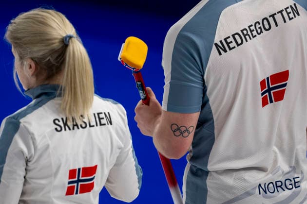 260207 Kristin Skaslien and Magnus Nedregotten of Norway compete in a round robin mixed doubles curling match between Norway and Estonia during day 1 of the 2026 Winter Olympics on February 7, 2026 in Cortina. Photo: Jon Olav Nesvold BILDBYRAN COP 217 JE0110 curling Olympic Games, Olympische Spiele, Olympia, OS olympics winter olympics os ol olympiska spel vinter-os olympiske leker milano cortina 2026 milan cortina 2026 milano cortina 2026 olympic games milano cortina 2026 winter olympic games milano cortina-os milano cortina-ol vinter-ol 1 bbeng *** 260207 Kristin Skaslien and Magnus Nedregotten of Norway compete in a round robin mixed doubles curling match between Norway and Estonia during day 1 of the 2026 Winter Olympics on February 7, 2026 in Cortina Photo Jon Olav Nesvold BILDBYRAN COP 217 JE0110 curling olympic games olympics winter olympics os ol olympiska spel vinter os olympiske leker milano cortina 2026 milan cortina 2026 milano cortina 2026 olympic games milano cortina 2026 winter olympic games milano cortina os milano cortina ol vinter ol 1 bbeng  Copyright: JONxOLAVxNESVOLD BB260207JE059