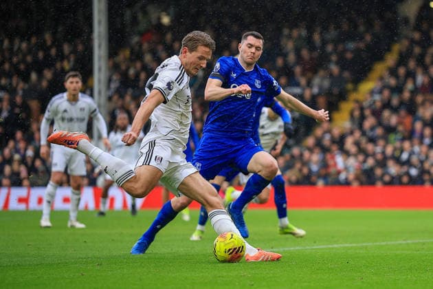 during the Premier League match between Fulham and Everton at Craven Cottage, London, UK on 7 February 2026. Editorial use only DataCo restrictions apply See www.football-dataco.com , Copyright: xChrisxFoxwellx PSI-23698-0044