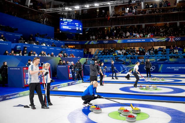 260207 Kristin Skaslien and Magnus Nedregotten of Norway compete in a round robin mixed doubles curling match between Norway and Estonia during day 1 of the 2026 Winter Olympics on February 7, 2026 in Cortina. Photo: Jon Olav Nesvold BILDBYRAN COP 217 JE0110 curling Olympic Games, Olympische Spiele, Olympia, OS olympics winter olympics os ol olympiska spel vinter-os olympiske leker milano cortina 2026 milan cortina 2026 milano cortina 2026 olympic games milano cortina 2026 winter olympic games milano cortina-os milano cortina-ol vinter-ol 1 bbeng *** 260207 Kristin Skaslien and Magnus Nedregotten of Norway compete in a round robin mixed doubles curling match between Norway and Estonia during day 1 of the 2026 Winter Olympics on February 7, 2026 in Cortina Photo Jon Olav Nesvold BILDBYRAN COP 217 JE0110 curling olympic games olympics winter olympics os ol olympiska spel vinter os olympiske leker milano cortina 2026 milan cortina 2026 milano cortina 2026 olympic games milano cortina 2026 winter olympic games milano cortina os milano cortina ol vinter ol 1 bbeng  Copyright: JONxOLAVxNESVOLD BB260207JE068