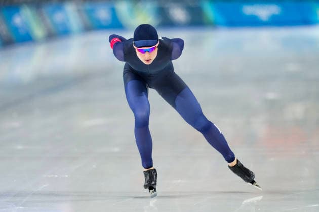 2026-02-07 - Milano Cortina 2026 Winter Olympics 3000m Women MILAN, ITALY - FEBRUARY 7: Marina Zueva of Individual Neutral Athletes during the Milano Cortina 2026 Winter Olympics at the Milano Speed skating, Eisschnelllauf Arena on February 7, 2026 in Milan, Italy Milan Milano Speed Skating Arena Italy Content not available for redistribution in The Netherlands directly or indirectly through any third parties. Copyright: xAndrexWeeningx