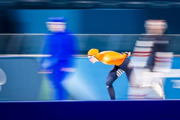 MILAN - Merel Conijn during the 3,000 meters of long track Speed skating, Eisschnelllauf at the Milan Speed Skating Stadium at the Milan Winter Olympics. SEM VAN DER WAL ANP xVIxANPxSportx xxANPxIVx 549927803 originalFilename: 549927803.jpg