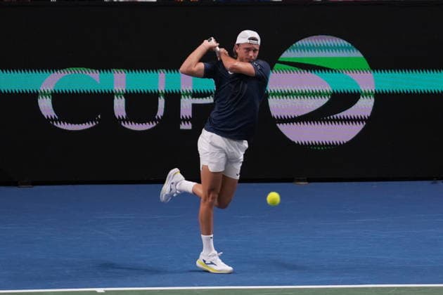 February 7, 2026, Le Portel, Bretagne, France: Alexandre Muller of French during the Davis Cup 2026, Qualifiers tennis event on 7 February 2026 at Le Chaudron in Le Portel, France - Photo Le Portel France - ZUMAl193 20260207_zsp_l193_106 Copyright: xLaurentxLairysx