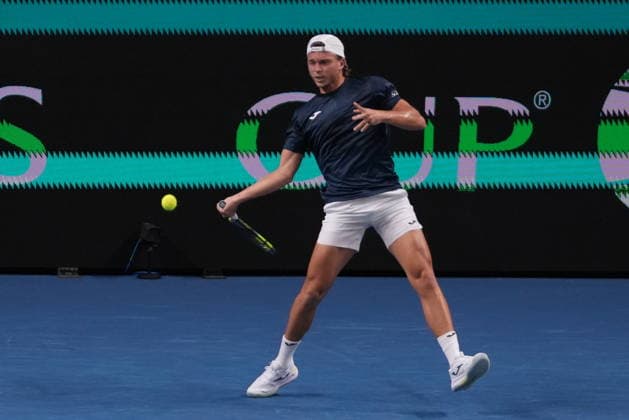 February 7, 2026, Le Portel, Bretagne, France: Alexandre Muller of French during the Davis Cup 2026, Qualifiers tennis event on 7 February 2026 at Le Chaudron in Le Portel, France - Photo Le Portel France - ZUMAl193 20260207_zsp_l193_116 Copyright: xLaurentxLairysx