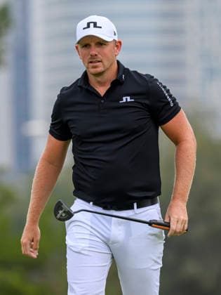 QATAR MASTERS 2026- THIRD ROUND Matt Wallace of England walks the 5th hole during the third round of the Qatar Masters 2026 golf tournament at the Doha Golf Club in Doha, Qatar, on February 7, 2026 DOHA Qatar Copyright: xNOUSHADx