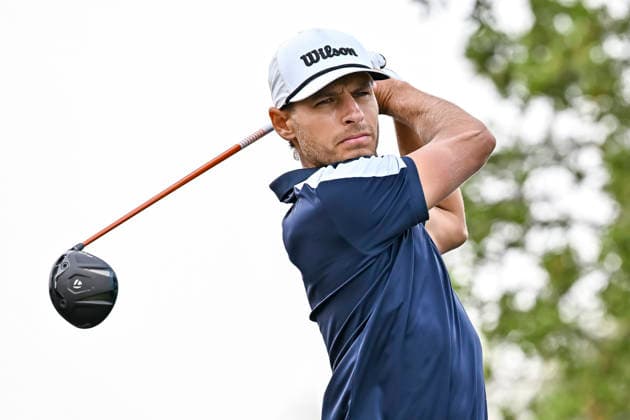QATAR MASTERS 2026- THIRD ROUND Daniel Hillier of New Zealand tees off on the 6th hole during the third round of the Qatar Masters 2026 golf tournament at the Doha Golf Club in Doha, Qatar, on February 7, 2026 DOHA Qatar Copyright: xNOUSHADx