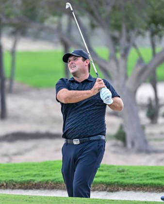 QATAR MASTERS 2026- THIRD ROUND Patrick Reed of the United States plays his approach shot on the 7th hole during the third round of the Qatar Masters 2026 golf tournament at the Doha Golf Club in Doha, Qatar, on February 7, 2026 DOHA Qatar Copyright: xNOUSHADx