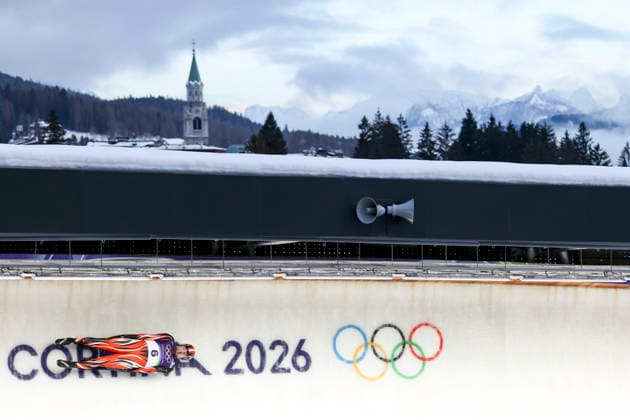 OLYMPICS - Winter Olympic Games, Olympische Spiele, Olympia, OS Milano Cortina 2026 CORTINA D AMPEZZO,ITALY,07.FEB.26 - OLYMPICS, LUGE - Winter Olympic Games Milano Cortina 2026, men, singles, run 1 and 2. Image shows Nico Gleirscher (AUT).  GEPAxpictures xMaticxKlansek