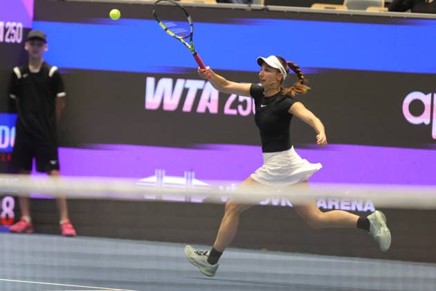 Tennis, WTA tournament in Ostrava, Tamara Korpatsch - Katie Boulter