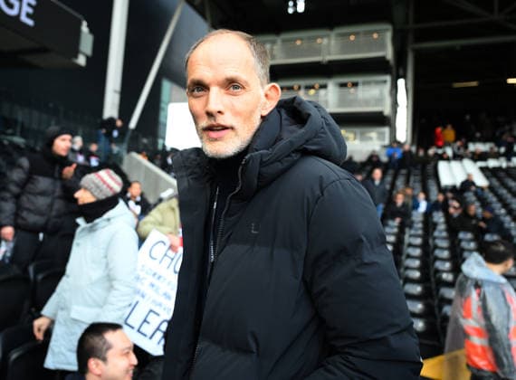 Fulham v Everton Premier League England manager Thomas Tuchel during the Premier League match at Craven Cottage, London 07 02 2026 UK Newspapers OUT Copyright: xDanielxHamburyx FIL-22934-0061