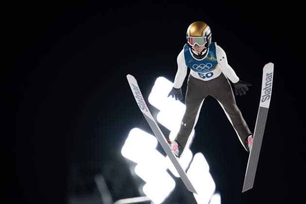 OLYMPICS - Winter Olympic Games, Olympische Spiele, Olympia, OS Milano Cortina 2026 VAL DI FIEMME,ITALY,07.FEB.26 - OLYMPICS, Ski jumping, Skispringen, Ski, nordisch - Winter Olympic Games Milano Cortina 2026, individual, normal hill, women. Image shows Nika Prevc (SLO).  GEPAxpictures xOliverxLerch