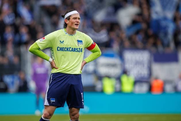 Fabian Reese Hertha BSC Berlin , SV Elversberg vs Hertha BSC Berlin, Football, 2 Bundesliga, 21 Matchday, Season 2025 2026, 07 02 2026 DFB regulations prohibit any use of photographs as image sequences and or quasi video SV Elversberg vs Hertha BSC Berlin, Football, 2 Bundesliga, 21 Matchday, Season 2025 2026, 07 02 2026 Copyright: xEibner-Pressefoto AlexanderxNeisx EP_ANS