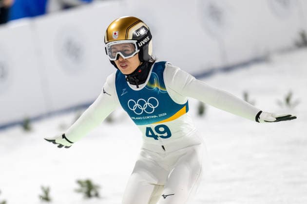 OLYMPICS - Winter Olympic Games, Olympische Spiele, Olympia, OS Milano Cortina 2026 VAL DI FIEMME,ITALY,07.FEB.26 - OLYMPICS, Ski jumping, Skispringen, Ski, nordisch - Winter Olympic Games Milano Cortina 2026, individual, normal hill, women. Image shows Nozomi Maruyama (JPN).  GEPAxpictures xOliverxLerch