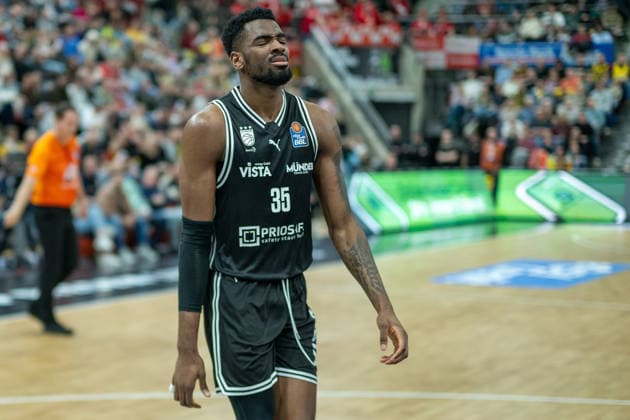 Ejiofor Onu Bamberg Baskets, 35 , is disappointed disappointed, dissatisfied GER, MHP Riesen vs BMA365 Bamberg Baskets, Basketball Bundesliga, easycredit BBL, Matchday 19, Season 2025 2026, 07 02 2026, GER, MHP Riesen vs BMA365 Bamberg Baskets, Basketball Bundesliga, easycredit BBL, Matchday 19, Season 2025 2026, 07 02 2026 Ludwigsburg Copyright: xEibner-Pressefoto SaschaxWaltherx EP_EER