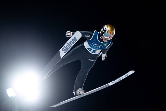 STRATE Abigail (Kanada), ITA, Olympische Spiele Milano Cortina 2026, Olympia, Skispringen, Normalschanze Einzel Damen, 07.02.2026 ITA, Olympische Spiele Milano Cortina 2026, Olympia, Skispringen, Normalschanze Einzel Damen, 07.02.2026 Predazzo *** STRATE Abigail Canada , ITA, Olympic Games Milano Cortina 2026, Olympic Games, Ski Jumping, Normal Hill Individual Women, 07 02 2026 ITA, Olympic Games Milano Cortina 2026, Olympic Games, Ski Jumping, Normal Hill Individual Women, 07 02 2026 Predazzo Copyright: xEibner-Pressefoto Memmlerx EP_MMR