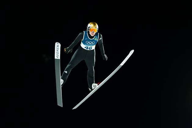 Olympische Winterspiele Milano Cortina 2026 Skispringen Normalschanze Einzel Frauen am 07.02.2026 an der Predazzo Ski jumping, Skispringen, Ski, nordisch Stadium in Predazzo Selina Freitag ( Deutschland ) *** Olympic Winter Games Milano Cortina 2026 Ski Jumping Normal Hill Individual Women on 07 02 2026 at the Predazzo Ski Jumping Stadium in Predazzo Selina Freitag Germany xMSx