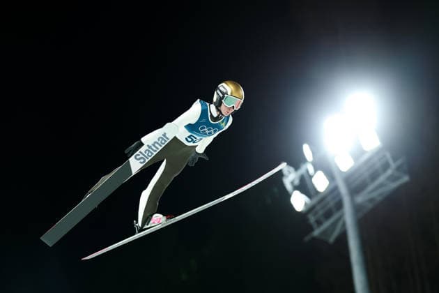 Olympische Winterspiele Milano Cortina 2026 Skispringen Normalschanze Einzel Frauen am 07.02.2026 an der Predazzo Ski jumping, Skispringen, Ski, nordisch Stadium in Predazzo Nika Prevc ( Slowenien ) *** Olympic Winter Games Milano Cortina 2026 Ski Jumping Normal Hill Individual Women on 07 02 2026 at the Predazzo Ski Jumping Stadium in Predazzo Nika Prevc Slovenia xMSx