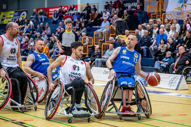 IWBF ChampionsCup RSV Lahn Dill BBK Bidaideak Bilbao, 07 02 26 Thomas Böhme RSV Lahn Dill, 13 , Pablo Lavandeira BKK Bidaideak Bilbao, 21 , Jannik Blair RSV Lahn Dill, 6 , Asier Garcia BKK Bidaideak Bilbao, 13 IWBF ChampionsCup RSV Lahn Dill BBK Bidaideak Bilbao Wetzlar, 07 02 26 Copyright: xBEAUTIFULxSPORTS Roeczeyx