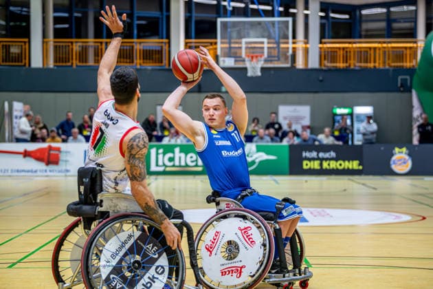 IWBF ChampionsCup RSV Lahn Dill BBK Bidaideak Bilbao, 07 02 26 Quinten Zantinge RSV Lahn Dill, 11 , Maunuel Lorenzo BKK Bidaideak Bilbao, 7 IWBF ChampionsCup RSV Lahn Dill BBK Bidaideak Bilbao Wetzlar, 07 02 26 Copyright: xBEAUTIFULxSPORTS Roeczeyx