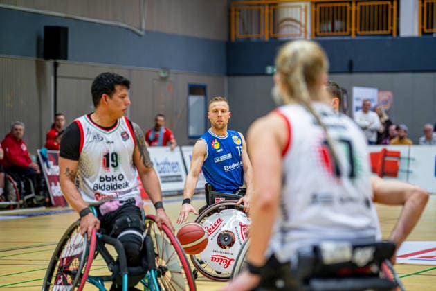 IWBF ChampionsCup RSV Lahn Dill BBK Bidaideak Bilbao, 07 02 26 Thomas Böhme RSV Lahn Dill, 13 , Jhon Hernandez BKK Bidaideak Bilbao, 19 , Kathleen Dandeneau BKK Bidaideak Bilbao, 17 IWBF ChampionsCup Fenerbahce Istanbul RBC Köln 99ers Wetzlar, 07 02 26 Copyright: xBEAUTIFULxSPORTS Roeczeyx