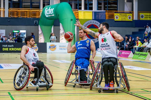 IWBF ChampionsCup RSV Lahn Dill BBK Bidaideak Bilbao, 07 02 26 Michael Paye RSV Lahn Dill, 5 , Maunuel Lorenzo BKK Bidaideak Bilbao, 7 , Pablo Lavandeira BKK Bidaideak Bilbao, 21 IWBF ChampionsCup RSV Lahn Dill BBK Bidaideak Bilbao Wetzlar, 07 02 26 Copyright: xBEAUTIFULxSPORTS Roeczeyx