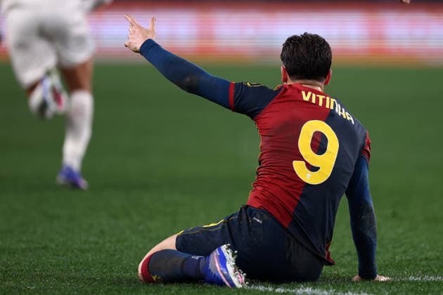 Vitinha Carvalho Olivera (Genoa Cfc) looks dejected, Serie A, Genoa CFC v SSC Napoli , Stadio Luigi Ferraris, February 7, 2026, Genova, Italy.