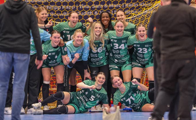GER, Bensheim, HSG Bensheim Auerbach Flames vs TuS Metzingen, Alsco Handball Bundesliga Frauen, Handball, DHB, Season 2025 2026, Weststadthalle Bensheim, 16 match day in the picture HSG Bensheim Auerbach Flames win against TuS Metzingen Handball Women, cheers, joy and emotions after the victory DFB DFL REGULATIONS PROHIBIT ANY USE OF PHOTOGRAPHS AS IMAGE SEQUENCES AND OR QUASI VIDEO, 07 02 2026 Copyright: HMBxMedia HendrikxHamelau