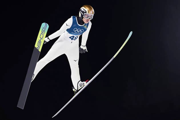 Nozomi Maruyama of Japan during women s Ski jumping, Skispringen, Ski, nordisch Normal Hill Individual event at the Milano Cortina Winter Olympics in Predazzo Ski Jumping Stadium on February 7, 2026. - RONI REKOMAA Predazzo Italy JbwI_2ZxGn8  Copyright: xRonixRekomaax JbwI_2ZxGn8