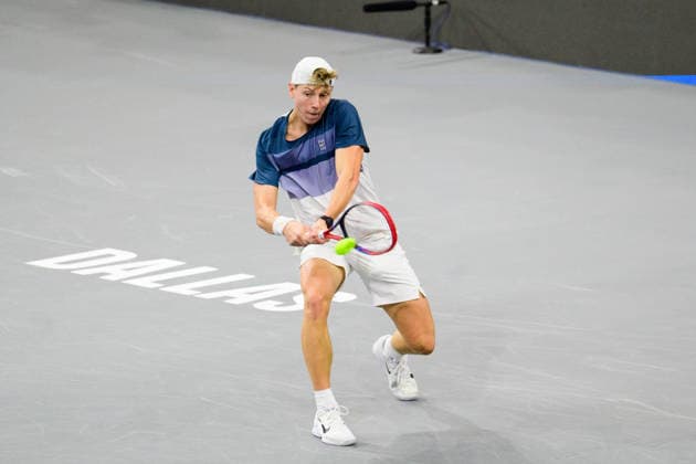February 7, 2026, Frisco, Texas, USA: GEORGI GEORGIEV during his match against Zachary Svadja during the Dallas Open qualifying session. Zachary Svadja defeated Georgi Georgiev 6:3, and 6:2. Frisco USA - ZUMAm348 20260207_znp_m348_019 Copyright: xLuisxRevillaxMatax