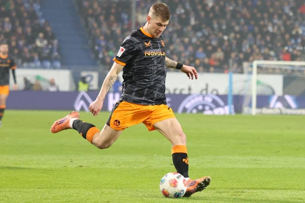 07 02 2026, xrekx, Soccer 2 Bundesliga, SV Darmstadt 98 1 FC Kaiserslautern v l Paul Joly 1 FC Kaiserslautern DFL DFB REGULATIONS PROHIBIT ANY USE OF PHOTOGRAPHS as IMAGE SEQUENCES and or QUASI VIDEO Darmstadt