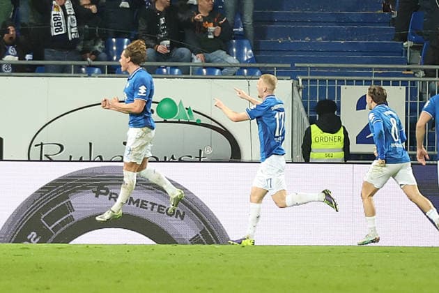 07 02 2026, xrekx, Fußball 2 Bundesliga, SV Darmstadt 98 1 FC Kaiserslautern v l Torjubel nach dem Tor zum celebrating the goal celebrate 2 0 durch Fynn Lakenmacher SV Darmstadt 98 DFL DFB REGULATIONS PROHIBIT ANY USE OF PHOTOGRAPHS as IMAGE SEQUENCES and or QUASI VIDEO Darmstadt