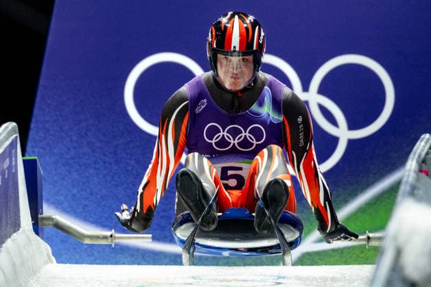 OLYMPICS - Winter Olympic Games, Olympische Spiele, Olympia, OS Milano Cortina 2026 CORTINA D AMPEZZO,ITALY,07.FEB.26 - OLYMPICS, LUGE - Winter Olympic Games Milano Cortina 2026, men, singles, run 1 and 2. Image shows Jonas Mueller (AUT).  GEPAxpictures xMaticxKlansek