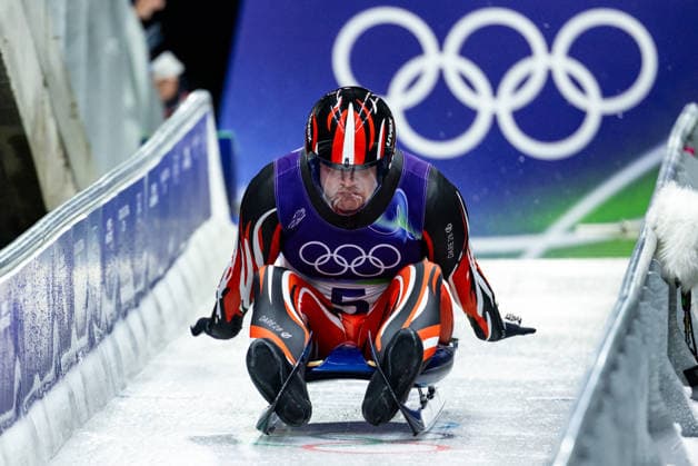 OLYMPICS - Winter Olympic Games, Olympische Spiele, Olympia, OS Milano Cortina 2026 CORTINA D AMPEZZO,ITALY,07.FEB.26 - OLYMPICS, LUGE - Winter Olympic Games Milano Cortina 2026, men, singles, run 1 and 2. Image shows Jonas Mueller (AUT).  GEPAxpictures xMaticxKlansek