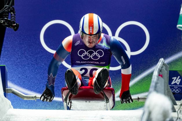OLYMPICS - Winter Olympic Games, Olympische Spiele, Olympia, OS Milano Cortina 2026 CORTINA D AMPEZZO,ITALY,07.FEB.26 - OLYMPICS, LUGE - Winter Olympic Games Milano Cortina 2026, men, singles, run 1 and 2. Image shows .  GEPAxpictures xMaticxKlansek