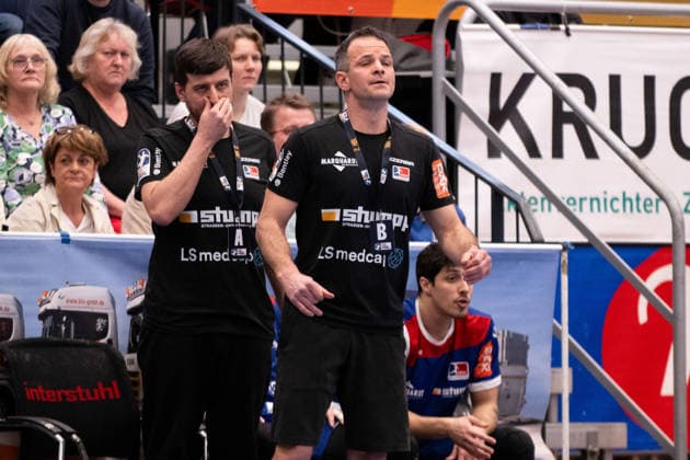 Matthias Flohr, HBW Balingen Weilstetten, Coach , fully involved HBW Balingen Weilstetten vs 1 VFL Potsdam, Handball, 2 Bundesliga, Matchday 18, Season 2025 2026, 07 02 2026 Eibner Pressefoto Andreas Ulmer HBW Balingen Weilstetten vs 1 VFL Potsdam, Handball, 2 Bundesliga, Matchday 18, Season 2025 2026, 07 02 2026 Balingen Copyright: xEibner-Pressefoto AndreasxUlmerx EP_AUR