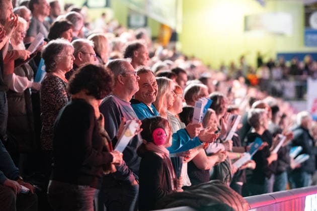 The fans are there, HBW Balingen Weilstetten vs 1 VFL Potsdam, Handball, 2 Bundesliga, Matchday 18, Season 2025 2026, 07 02 2026 Eibner Pressefoto Andreas Ulmer HBW Balingen Weilstetten vs 1 VFL Potsdam, Handball, 2 Bundesliga, Matchday 18, Season 2025 2026, 07 02 2026 Balingen Copyright: xEibner-Pressefoto AndreasxUlmerx EP_AUR