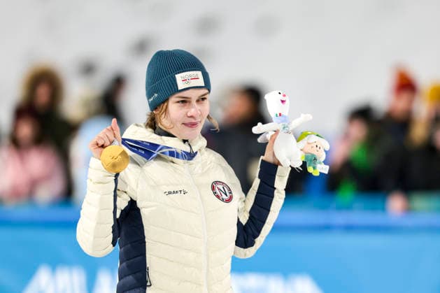 OLYMPICS - Winter Olympic Games, Olympische Spiele, Olympia, OS Milano Cortina 2026 260207 2026 Winter Olympics, Day 1, Ski jumping, Skispringen, Ski, nordisch Women s Normal Hill Individual: VAL DI FIEMME,ITALY,07.FEB.26 - OLYMPICS, SKI JUMPING - Winter Olympic Games Milano Cortina 2026, individual, normal hill, women. Image shows Anna Odine Stroem (NOR). Keywords: medal, mascot. Photo: GEPA pictures Matthias Trinkl Bildbyran - COP 81 - SWEDEN AND NORWAY ONLY live *** OLYMPICS Winter Olympic Games Milano Cortina 2026 260207 2026 Winter Olympics, Day 1, Ski Jumping, Women s Normal Hill Individual VAL DI FIEMME,ITALY,07 FEB 26 OLYMPICS, SKI JUMPING Winter Olympic Games Milano Cortina 2026, individual, normal hill, women Image shows Anna Odine Stroem NOR Keywords medal, mascot Photo GEPA pictures Matthias Trinkl Bildbyran COP 81 SWEDEN AND NORWAY ONLY live  Copyright: GEPAxpictures xMatthiasxTrinkl BB260207ZZ095