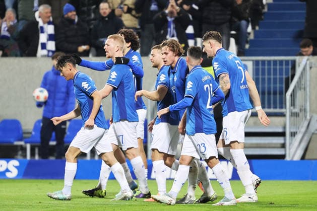 07 02 2026, xtvx, Fußball 2 Bundesliga, SV Darmstadt 98 1 FC Kaiserslautern v l Goal scored, Tor zum 2 0 Fynn Lakenmacher SV Darmstadt 98 Maxwell Gyamfi 1 FC Kaiserslautern Torjubel, Goal celebration, celebrate the goal, celebrates scoring DFL DFB REGULATIONS PROHIBIT ANY USE OF PHOTOGRAPHS as IMAGE SEQUENCES and or QUASI VIDEO Darmstadt