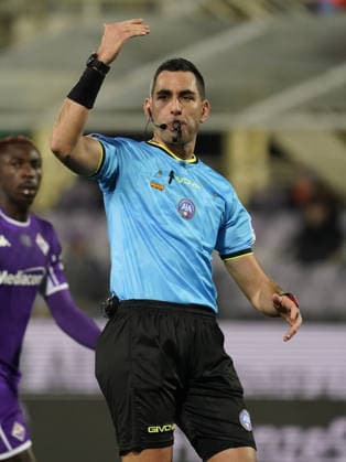 The referee Andrea Colombo during the Serie A soccer match between Fiorentina and Torino at the Artemio Franchi stadium in Florence, center of Italy - Saturday , February 07, 2026. - Soccer  Copyright: xMarcoxBucco LaxPressex