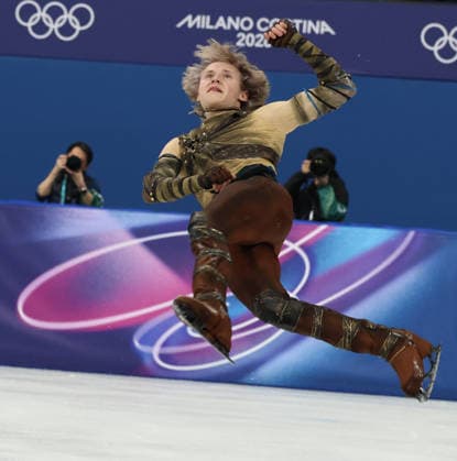 February 7, 2026, Milan, Lombardy, Italy: ILIA MALININ of Team USA performs his Men s Single Short Program of the Figure skating, Eiskunstlauf Team Event at the Milano Cortina 2026 Winter Olympic Games, Olympische Spiele, Olympia, OS Milan Italy - ZUMAc179 20260207_oly_c179_029 Copyright: xMickaelxChavetx